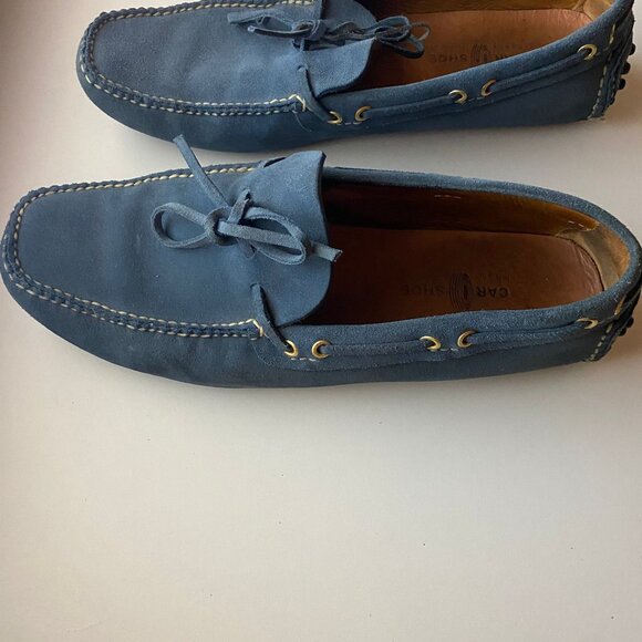 The Original Car Shoe Blue Suede Driving Loafers – Men’s Size 10 – Made in Italy - Picture 4 of 8